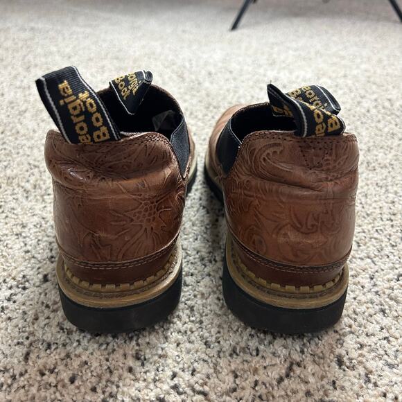 Georgia Boot Womens Romeo Boots Size 10 Brown Embossed Leather - Picture 5 of 9